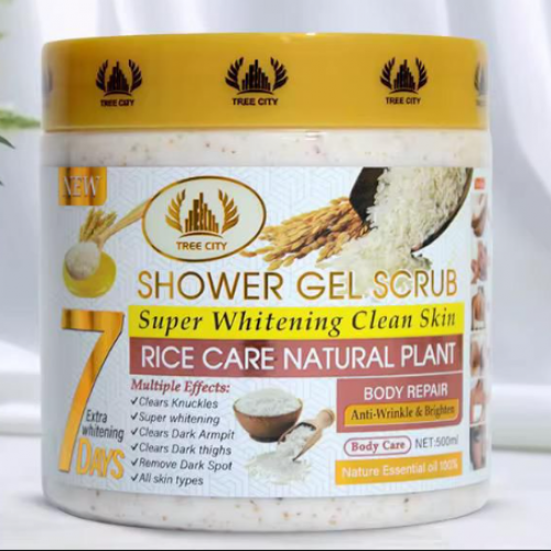 TREE CITY Shower Gel Scrub - Rice Care Natural Plant