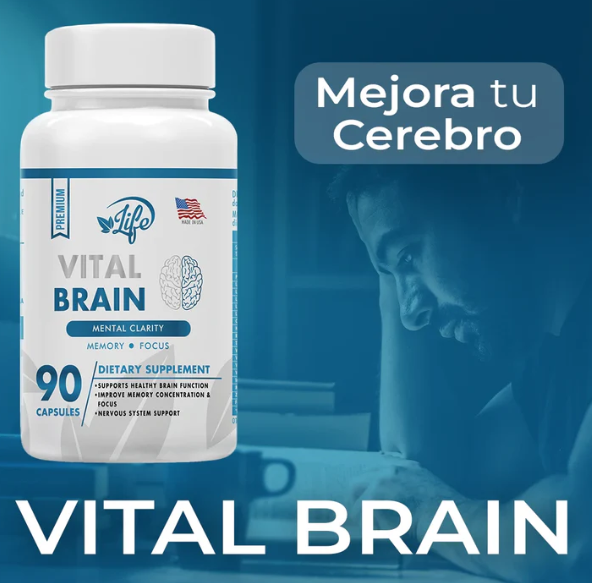 Vital Brain Suplemento Natural | 90 cápsulas