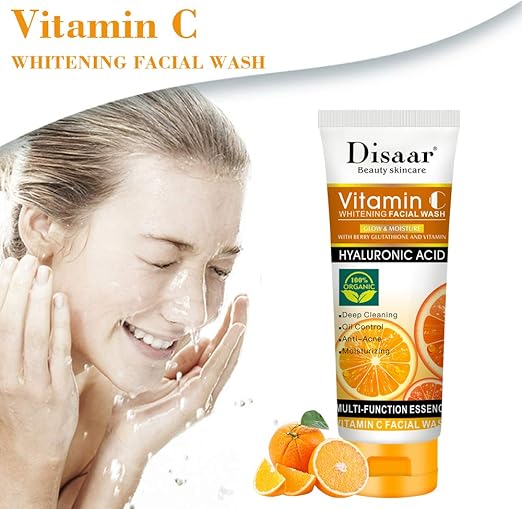 Limpiador Facial con Vitamina C y Ácido Hialurónico