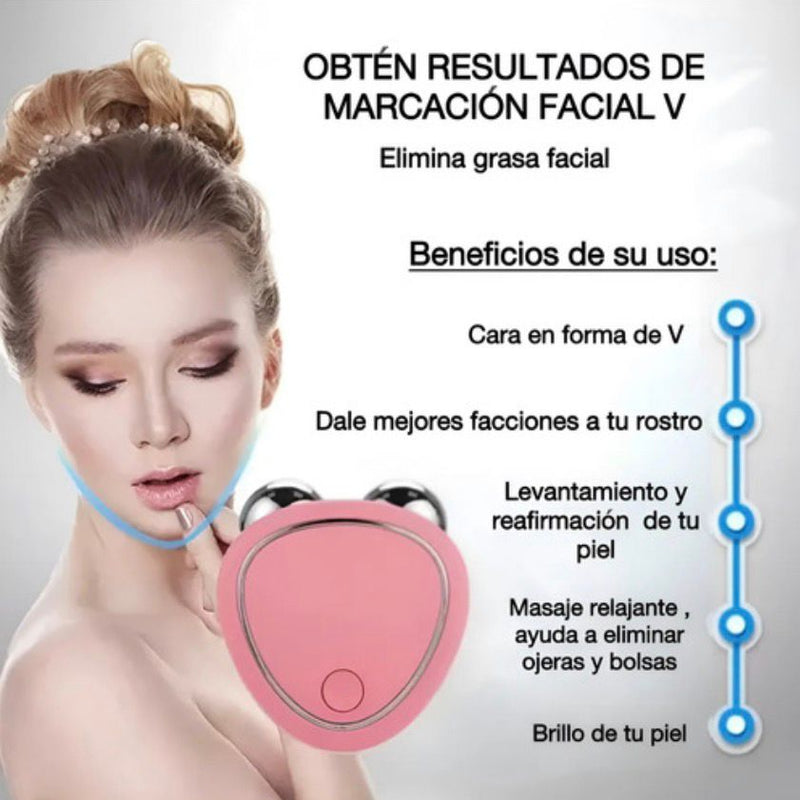 Masajeador Facial Con Microcorriente.