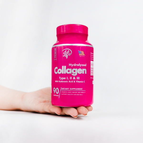 Colágeno Hidrolizado | Tipo I, II y III – 90 cápsulas