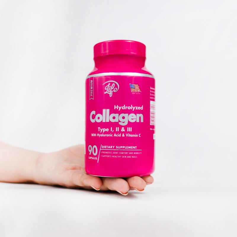Colágeno Hidrolizado | Tipo I, II y III – 90 cápsulas