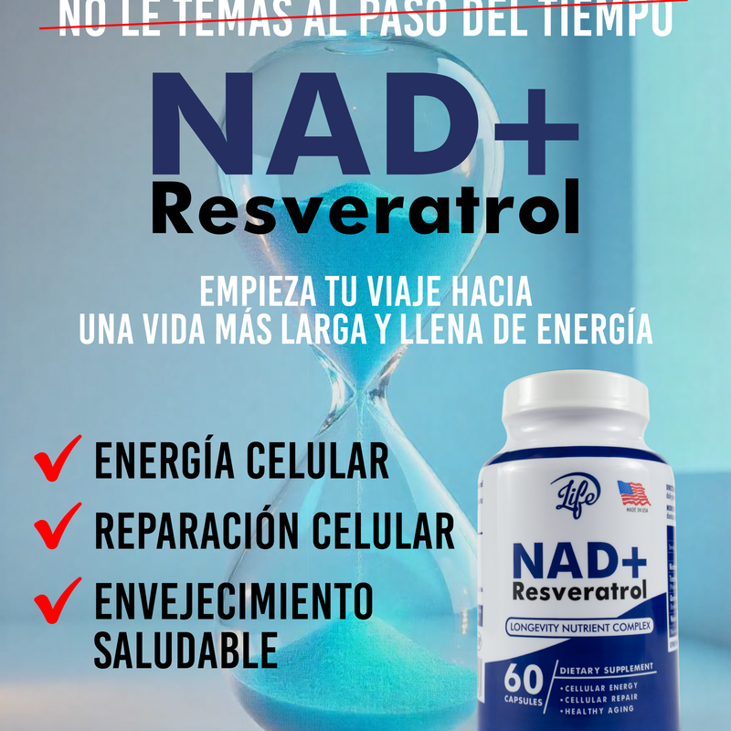 NAD+ con Resveratrol – 60 Cápsulas